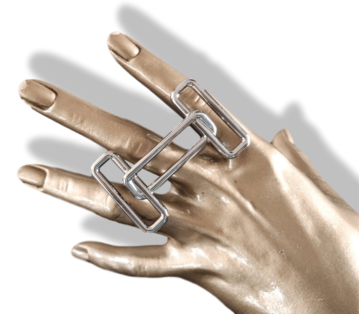 Hermes [60] Plated Silver and Palladium RYTHME Buckle H 32mm, New in Pochette and White Box! - poupishop