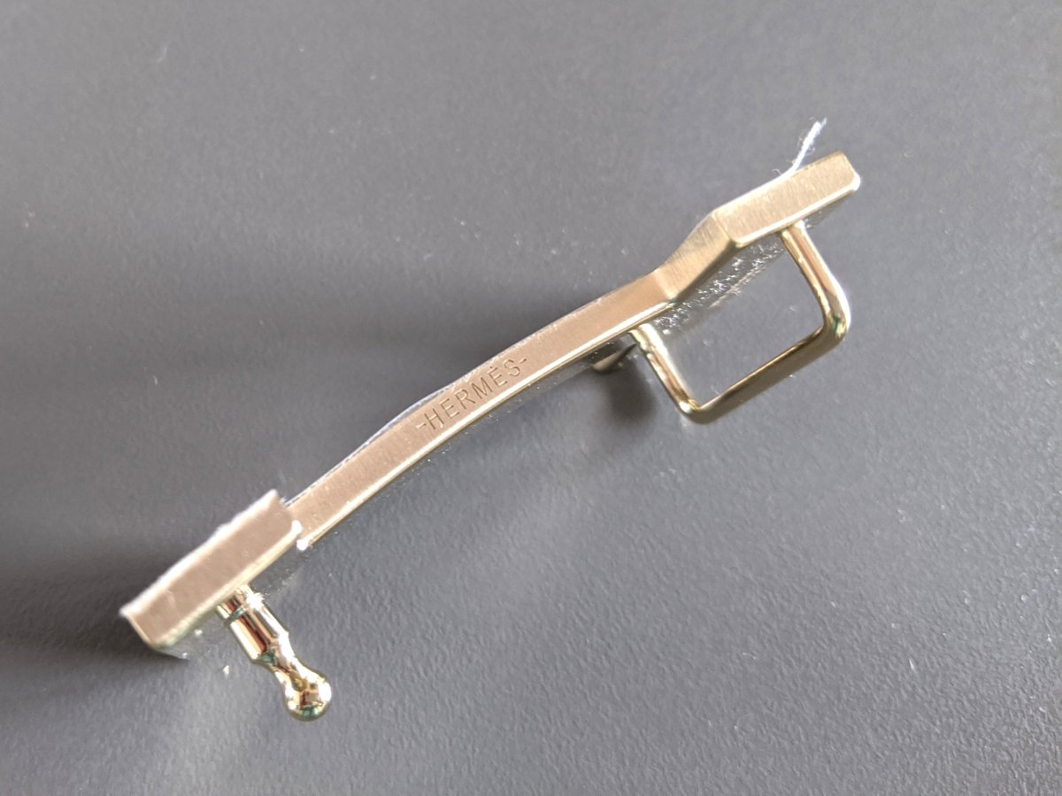 Hermes [62] Permabrass QUIZZ Buckle H 32 mm, New with Pochette and White Box! - poupishop
