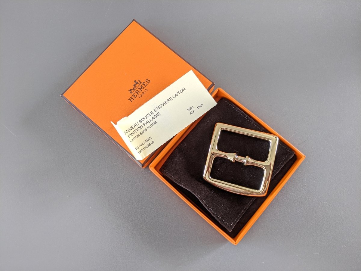 Hermes [69] Permabrass ANNEAU BOUCLE ETRIVIERE GM Scarf Ring, BNWTIB! - poupishop