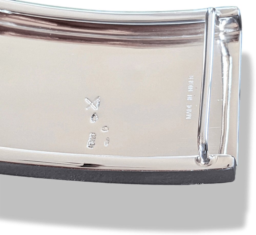 Hermes [7] AG Sterling Silver 925 TOUAREG Belt Buckle H 32 mm, BNIB - poupishop