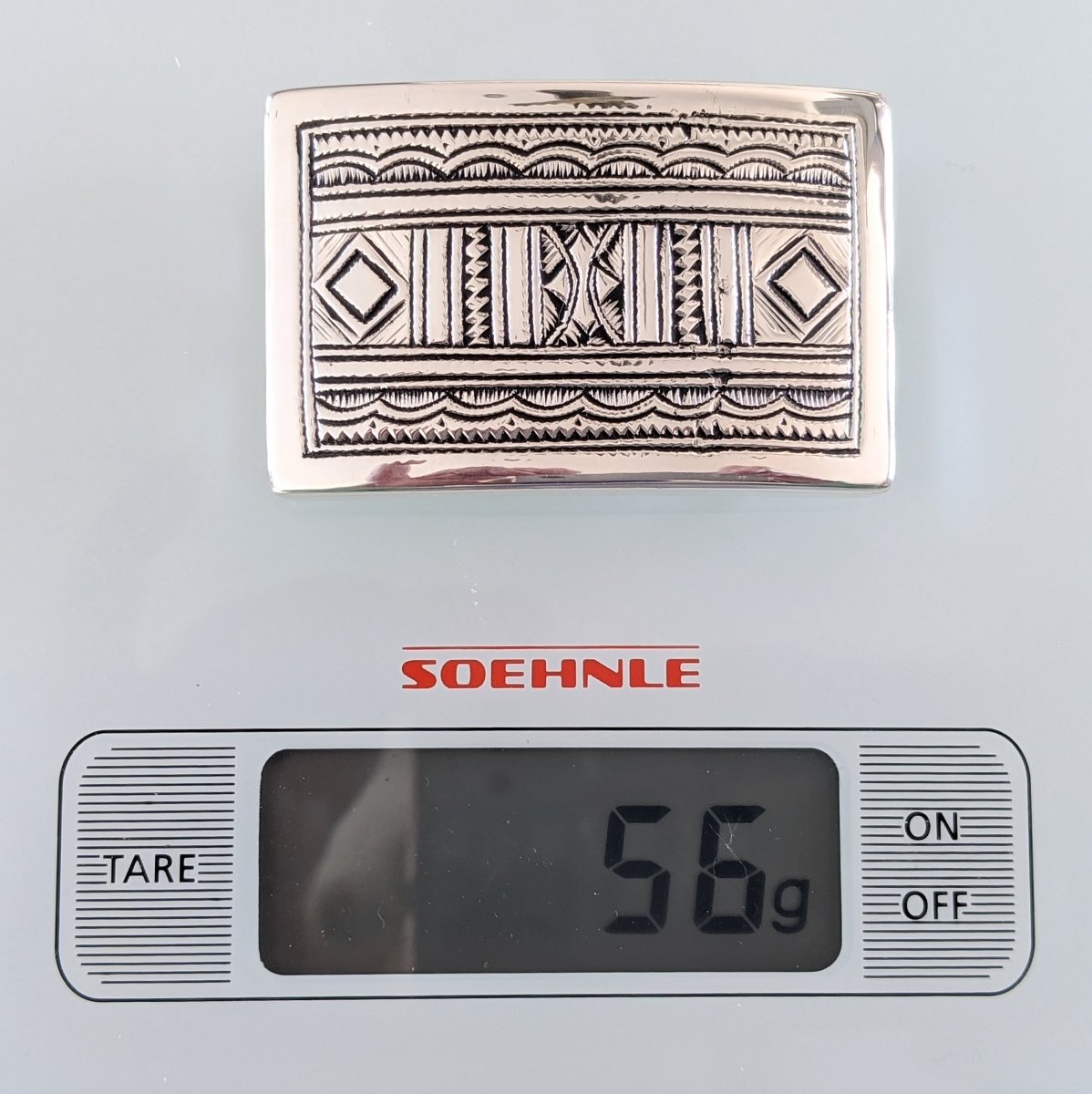 Hermes [7] AG Sterling Silver 925 TOUAREG Belt Buckle H 32 mm, BNIB - poupishop