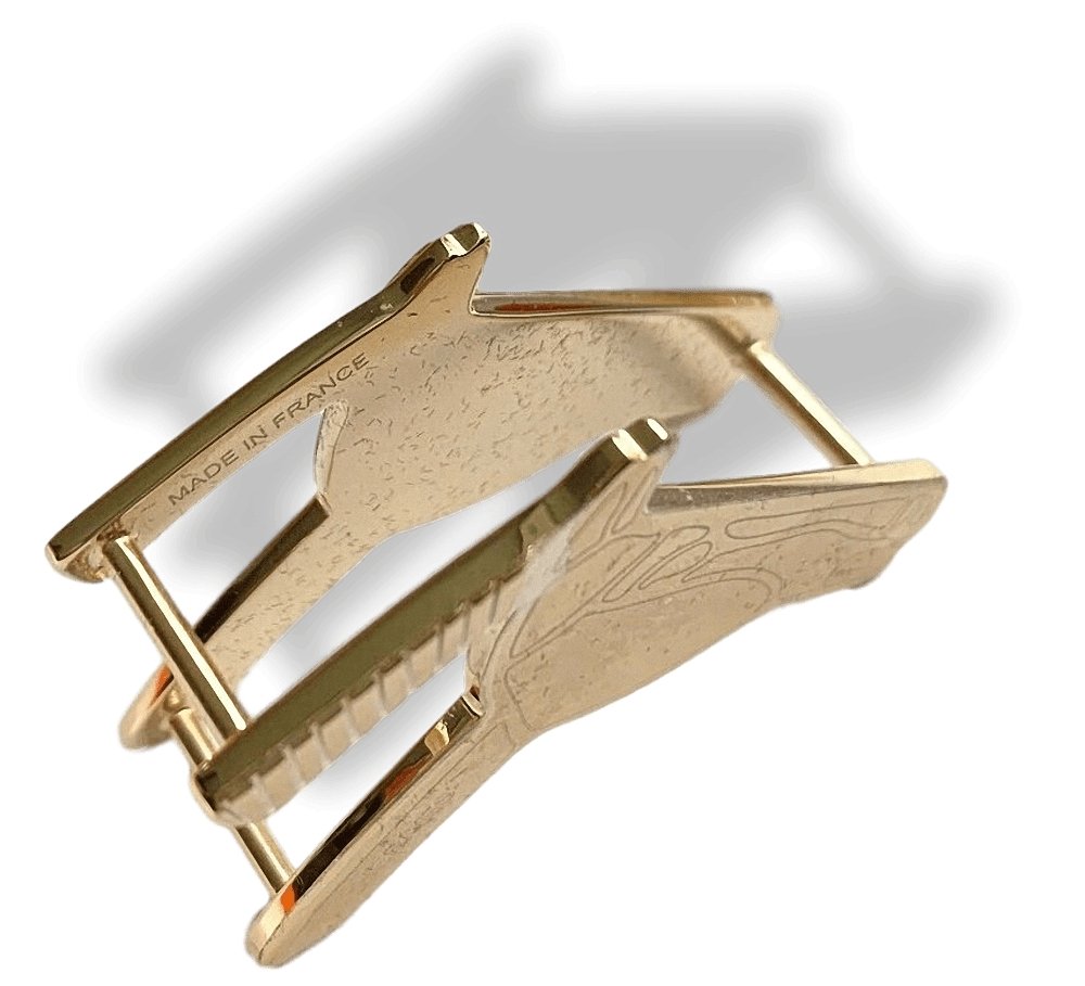 Hermes [70] Permabrass ANNEAU TETE DE CHEVAL Horse Head Scarf Ring, BNWTIB! - poupishop