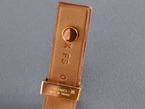 Hermes [85] Unisex Gold Swift Calfskin MINI DOG DOUBLE TOUR Bracelet Sz T4, BNIB! - poupishop