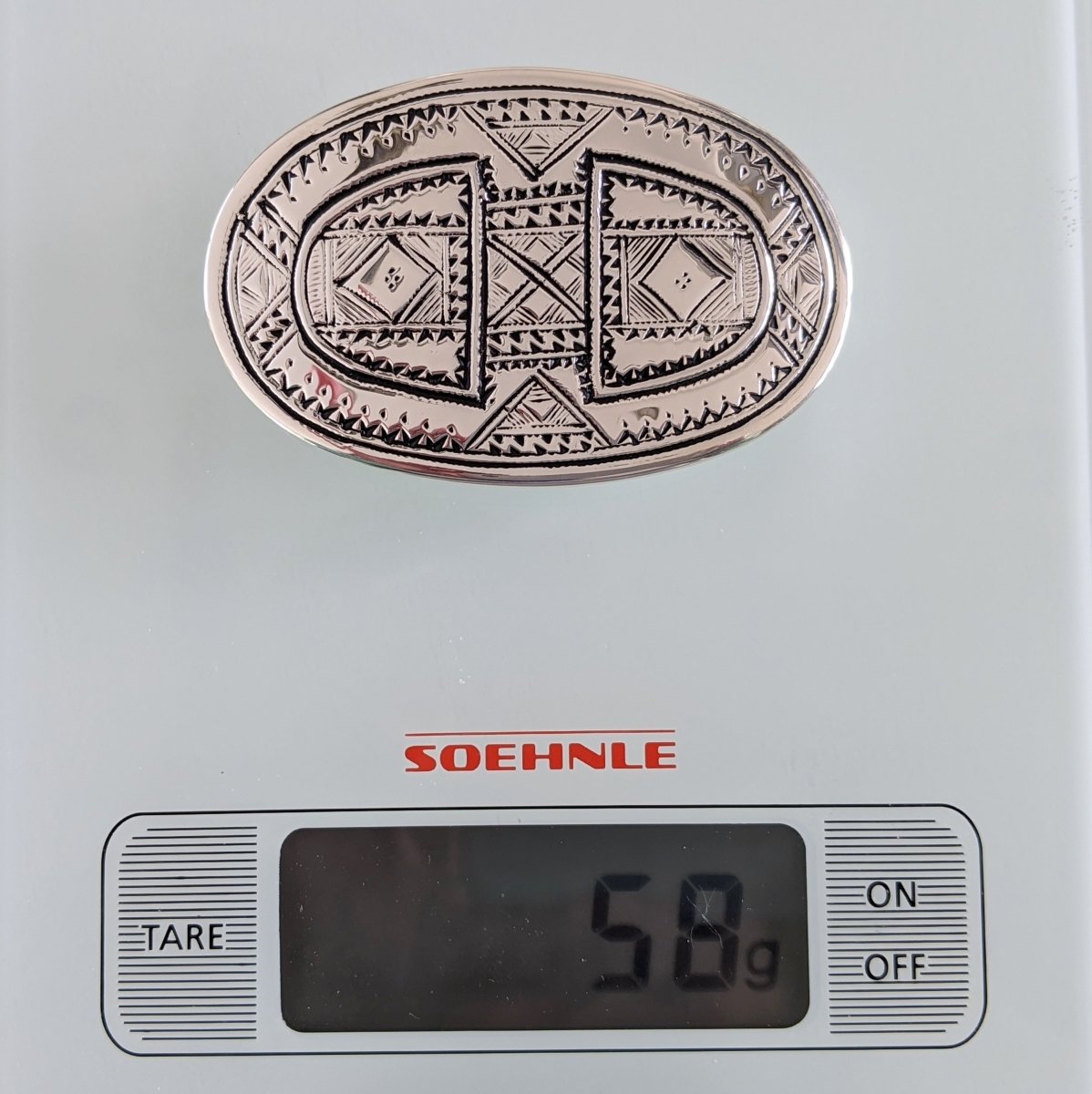 Hermes [9] AG Sterling Silver 925 TOUAREG TANDRIKA Belt Buckle H 32mm, BNIB! - poupishop