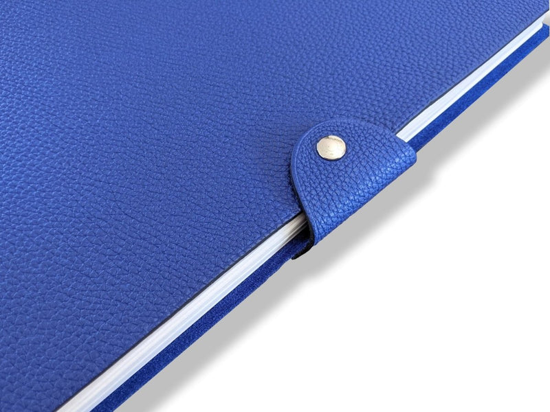 Hermes [93] Electric Blue Togo Calfskin ULYSSE GM NoteBook Cover + Plain Chinook Paper Refill, Box! - poupishop