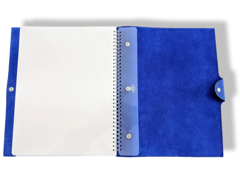 Hermes Electric Blue Togo Calfskin ULYSSE MINI NoteBook Cover BNIB!