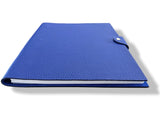Hermes [93] Electric Blue Togo Calfskin ULYSSE GM NoteBook Cover + Plain Chinook Paper Refill, Box! - poupishop