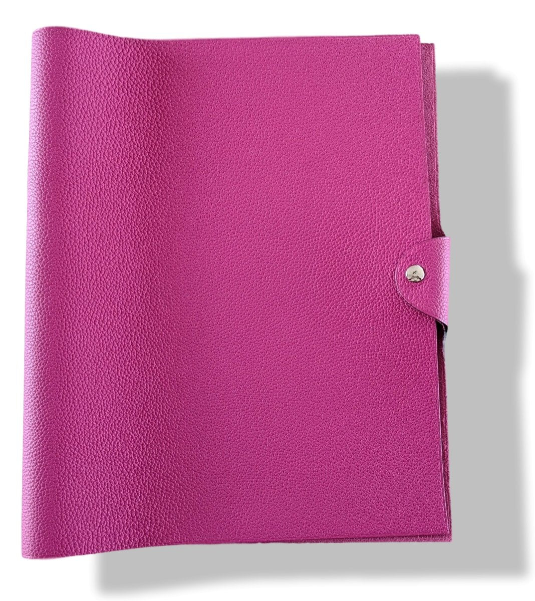 Hermes [93] Rose Pourpre Togo Calfskin ULYSSE GM NoteBook Cover, NWTIB! - poupishop