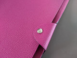 Hermes [93] Rose Pourpre Togo Calfskin ULYSSE GM NoteBook Cover, NWTIB! - poupishop