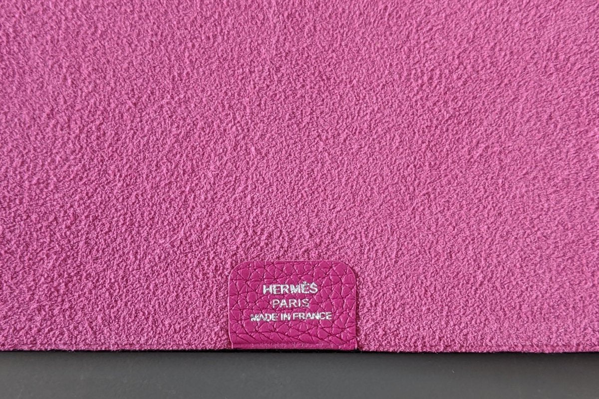Hermes [93] Rose Pourpre Togo Calfskin ULYSSE GM NoteBook Cover, NWTIB! - poupishop