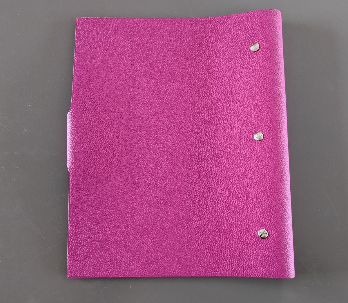 Hermes [93] Rose Pourpre Togo Calfskin ULYSSE GM NoteBook Cover, NWTIB! - poupishop