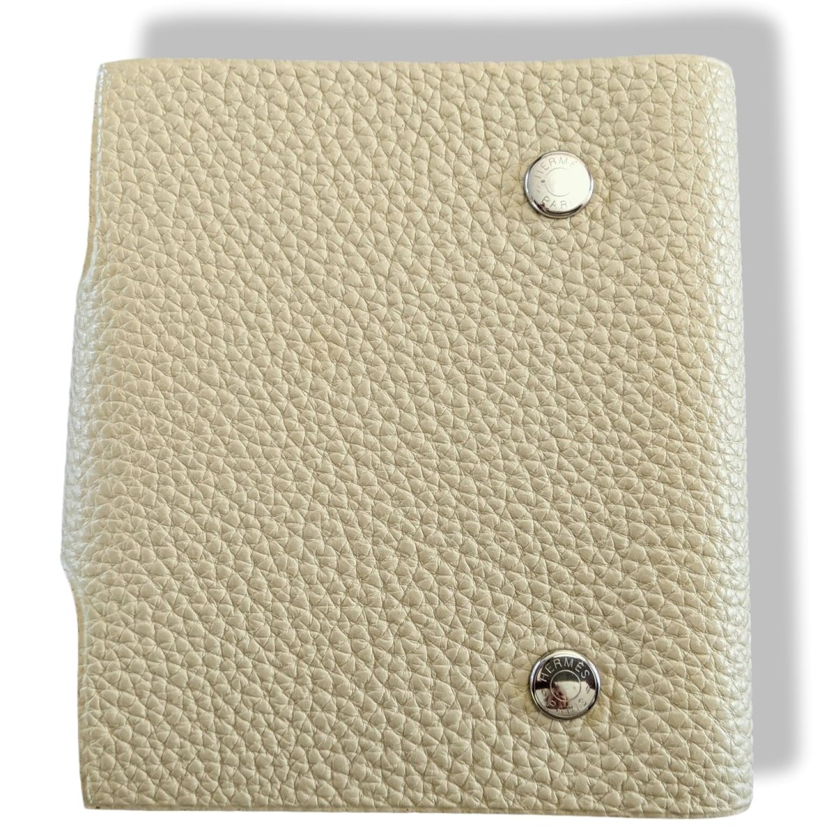 Hermes [95] Mastic veau Togo Mini Ulysse Note Book Cover with Refill , NIB! - poupishop