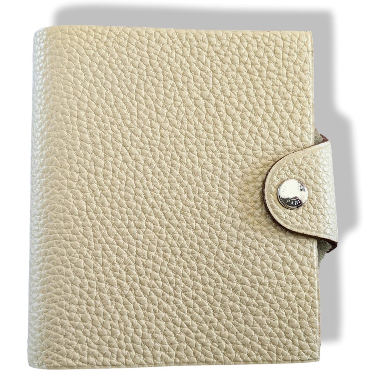 Hermes [95] Mastic veau Togo Mini Ulysse Note Book Cover with Refill , NIB! - poupishop