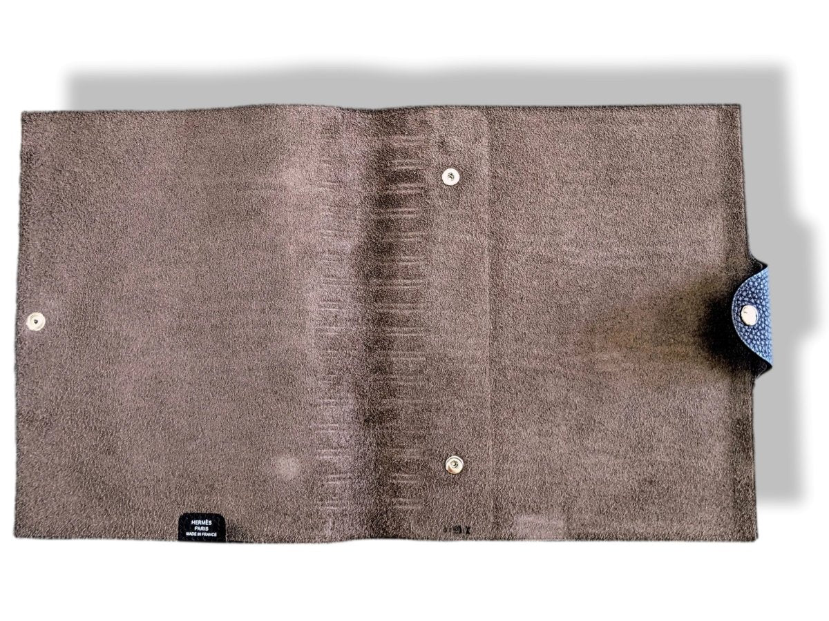 Hermes [99] Brun Foncé Togo Calfskin ULYSSE MM NoteBook Cover, NIB! - poupishop