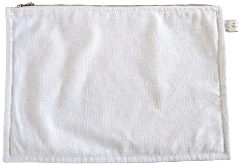 Hermes Blanc Cotton Trousse " A Dada " Toilet Bag GM