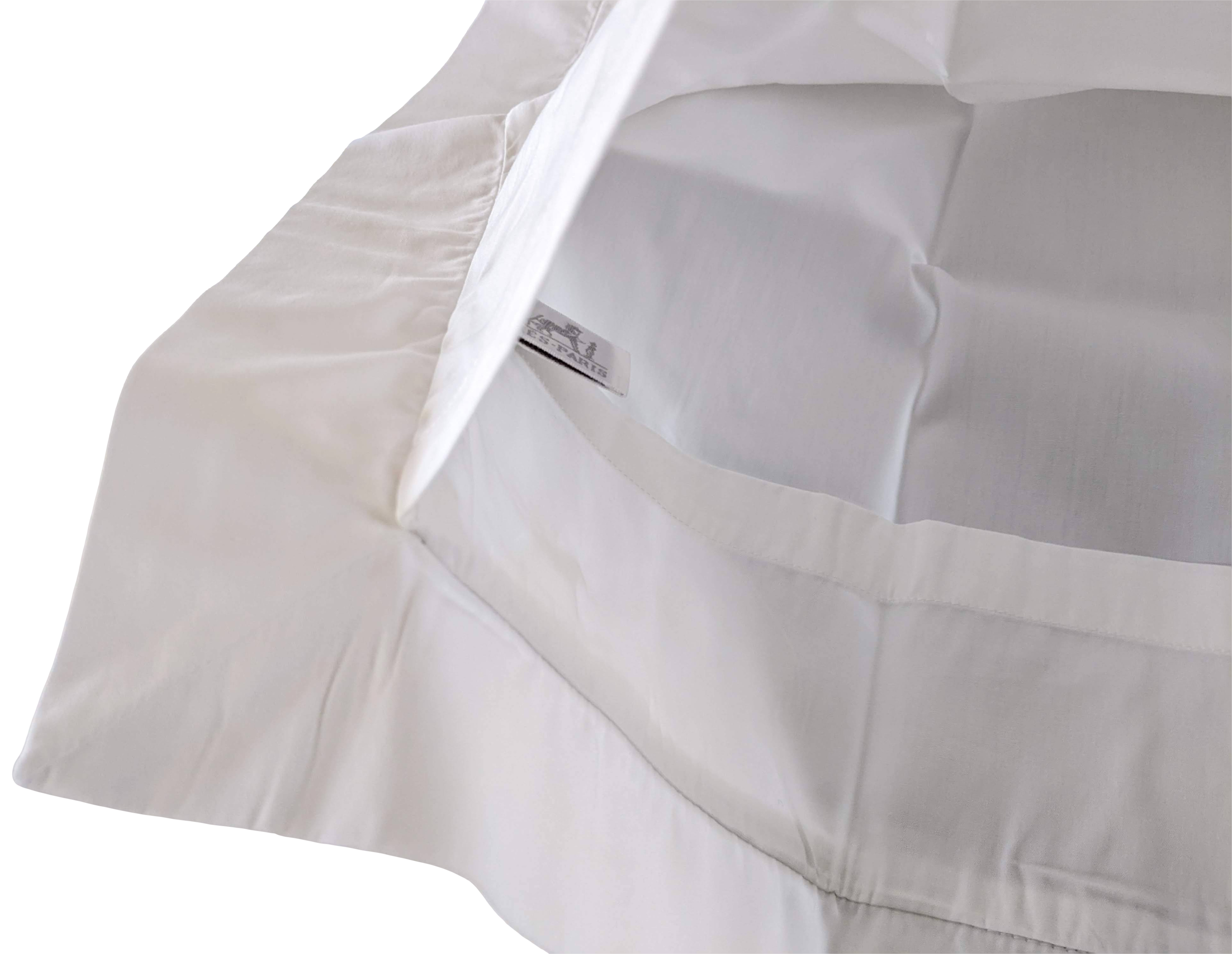 Hermes Blanc/Gris Perle Trim Parure de Berceau " Adada " Crib Set