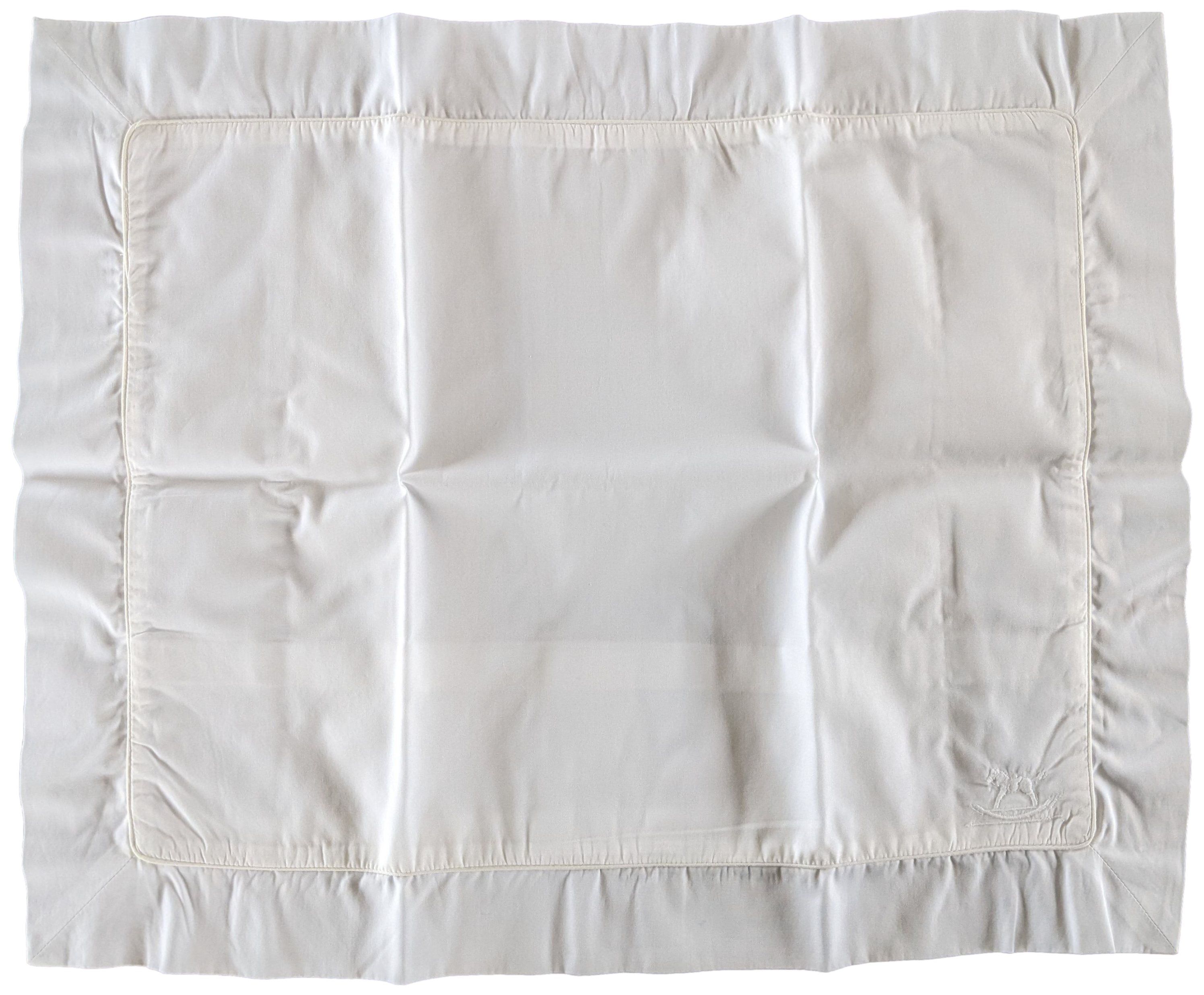 Hermes Blanc/Blanc Trim Parure de Berceau " Adada " Crib Set