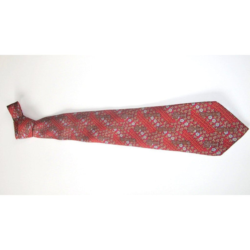 Hermes Africa Mask Twill Tie 7639 TA