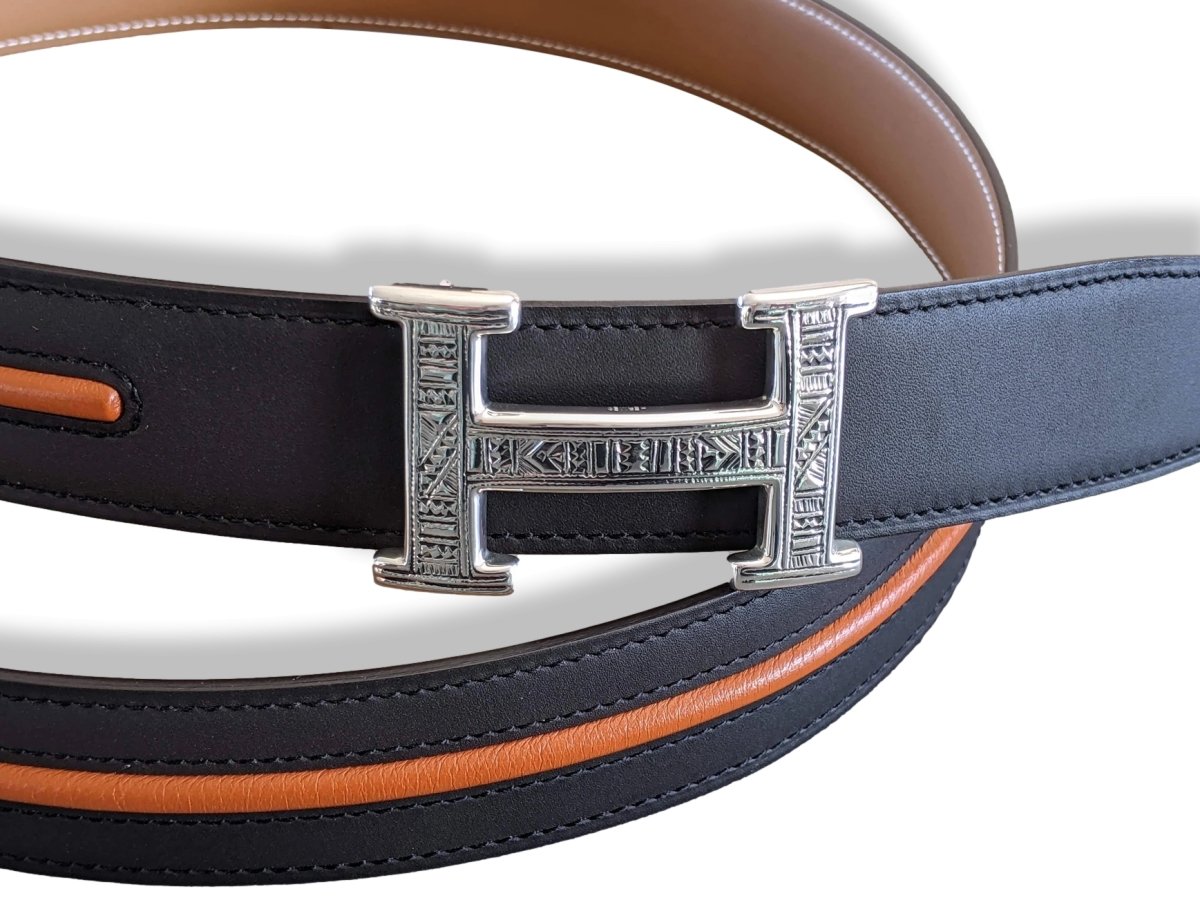 Hermes AG Sterling Silver 925 TOUAREG H Belt Buckle H 32 mm, New in Pochette!