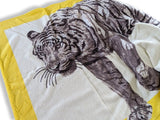 Hermes Albatre/Naturel TIGRE DU BENGALE Tiger Tapis de Plage Terry Beach Towel 150 x 90 cm, BNWT!