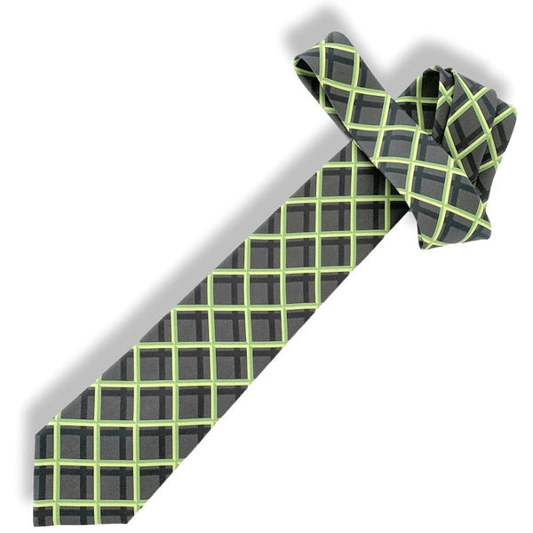 Hermes Geometric Twill Silk Tie