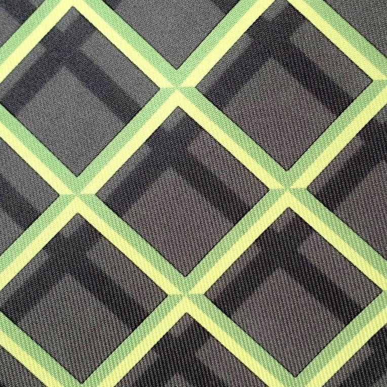 Hermes Geometric Twill Silk Tie