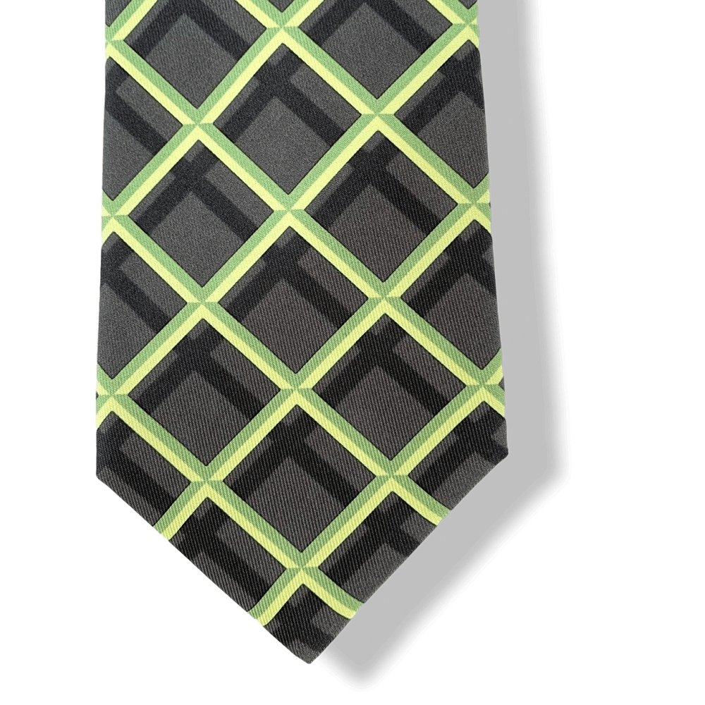 Hermes Geometric Twill Silk Tie