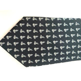 Hermes Anthracite Grey Penguins ICE LOVE YOU TWILLBI Twill Silk Tie, NWT in Pochette! - poupishop