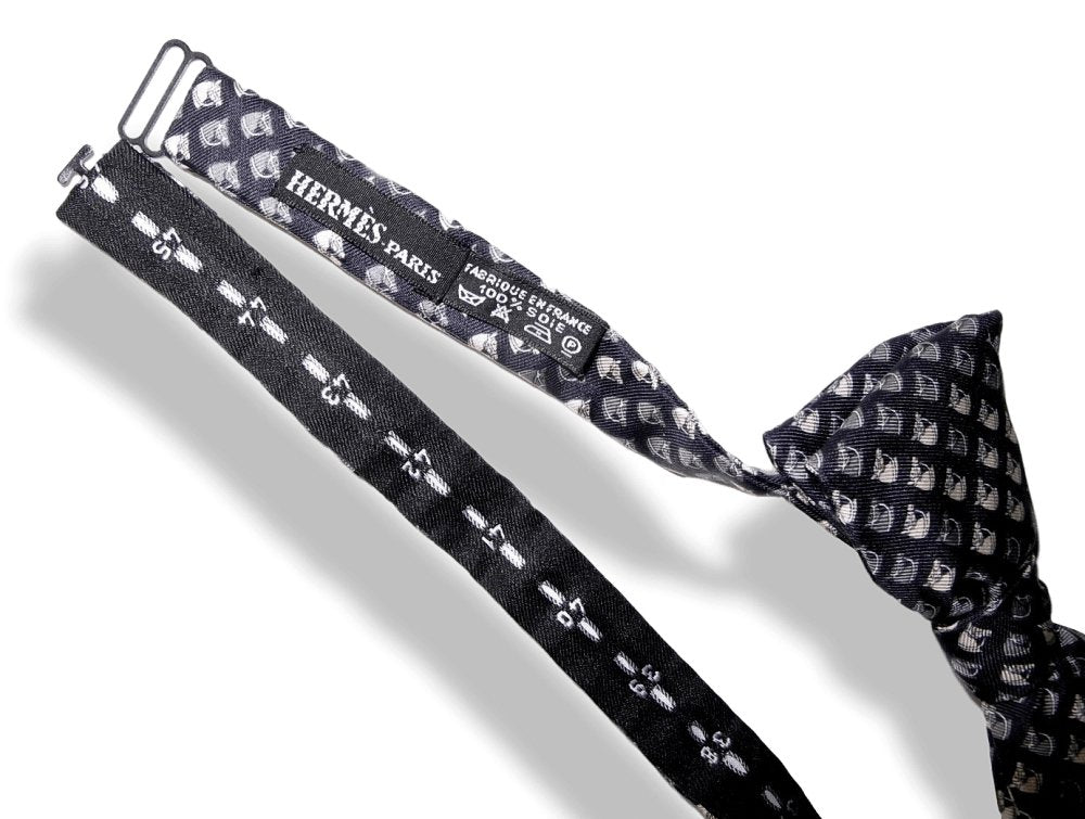 Hermes Self-Tie HORSE HEAD Bow Tie