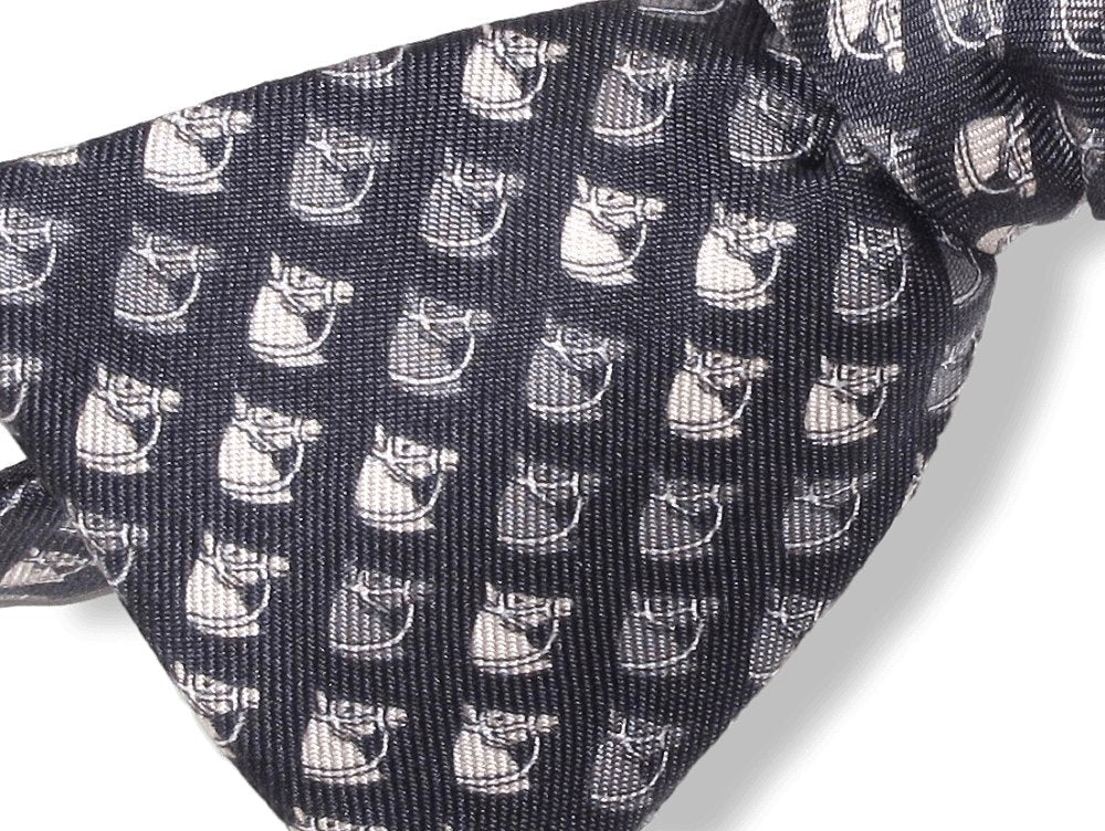 Hermes Self-Tie HORSE HEAD Bow Tie