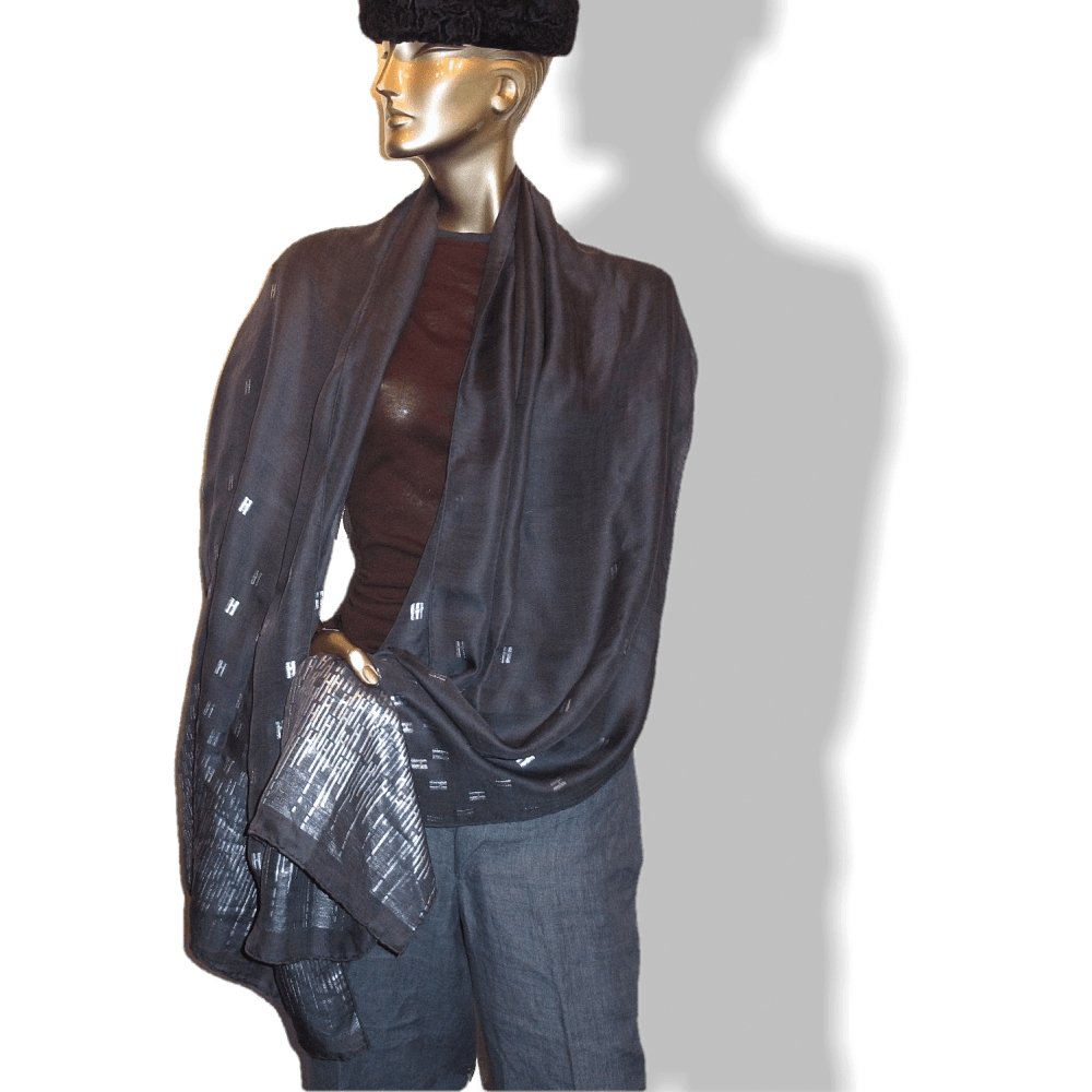 Hermes HART DECO Cashmere Silk Stole