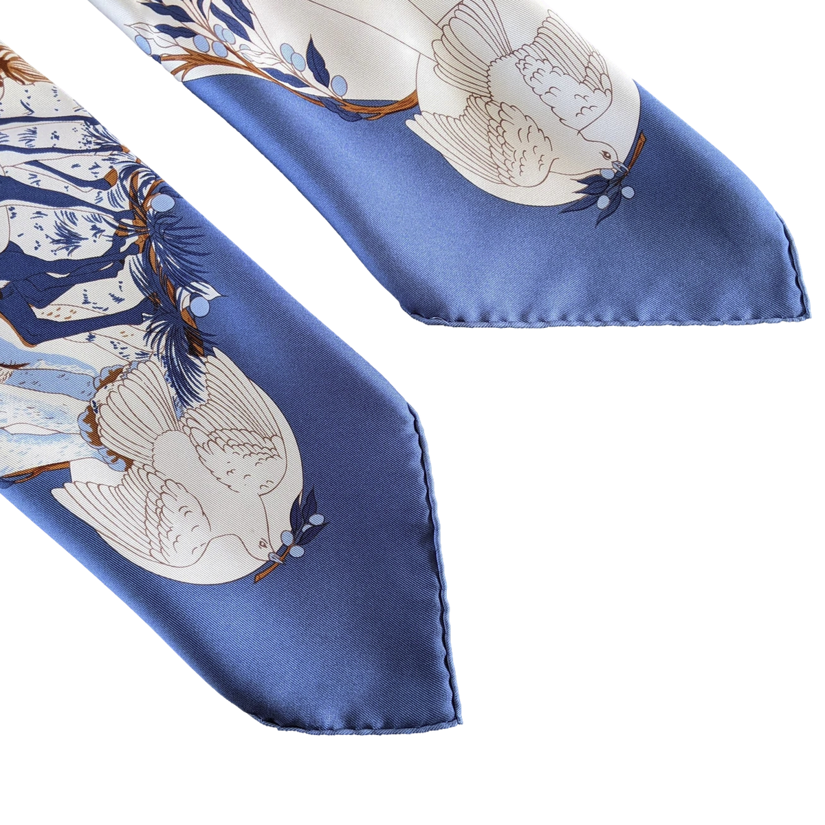 Hermes 2000 Bleu/Blanc "Apres le Deluge" by Zoe Pauwels Twill 90cm