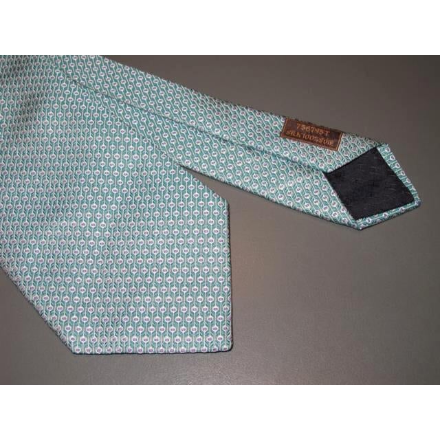 Hermes Aqua Thick Silk Tie 758795T