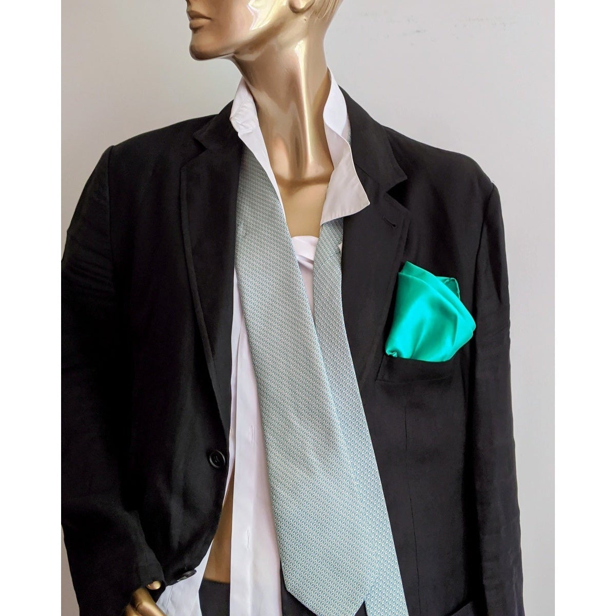 Hermes Aqua Thick Silk Tie, Nr 758795T - poupishop
