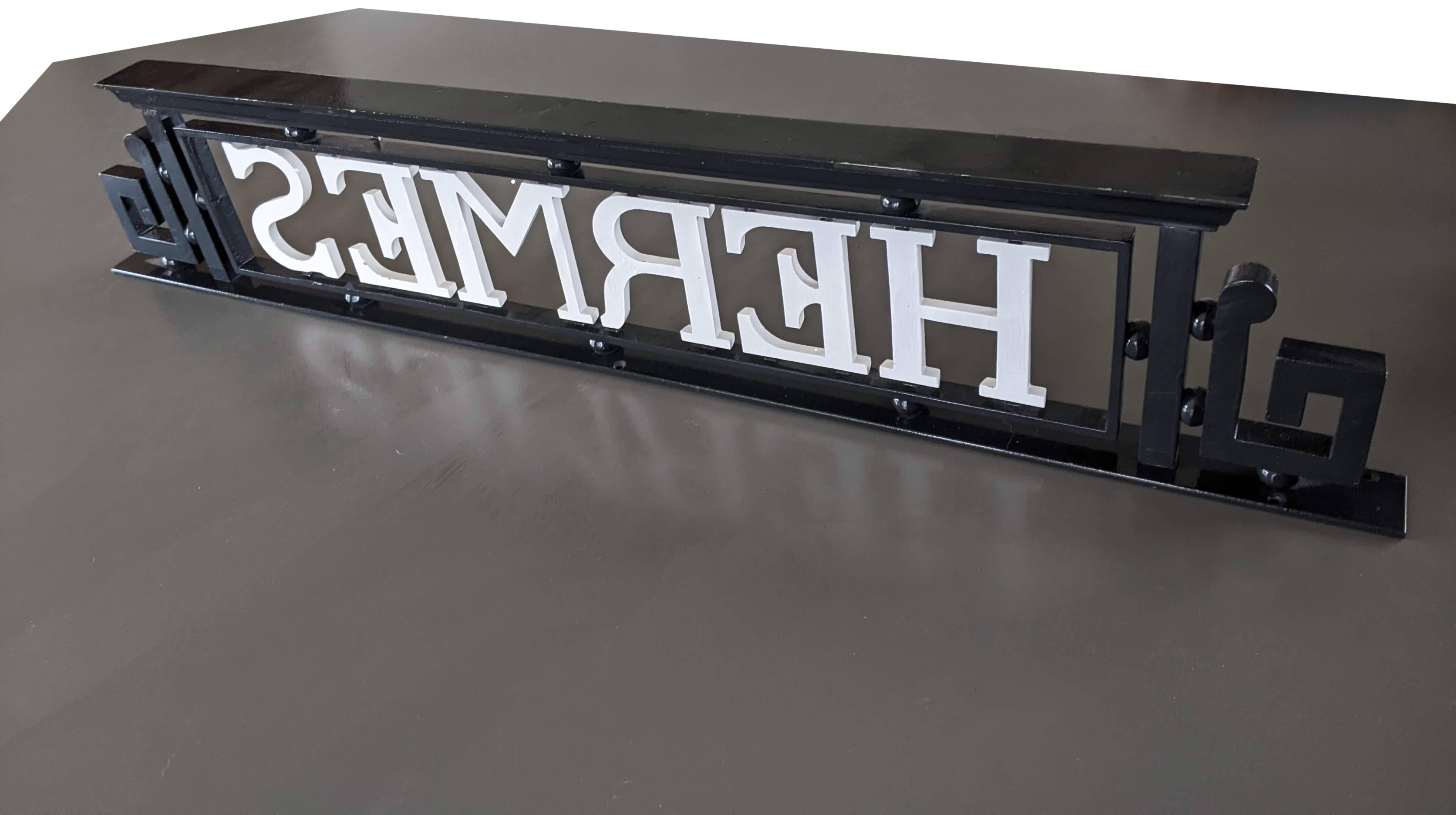 Hermes Art Deco "Enseigne de Magasin" Store Marqee