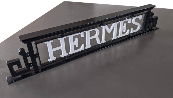 Hermes Art Deco "Enseigne de Magasin" Store Marqee
