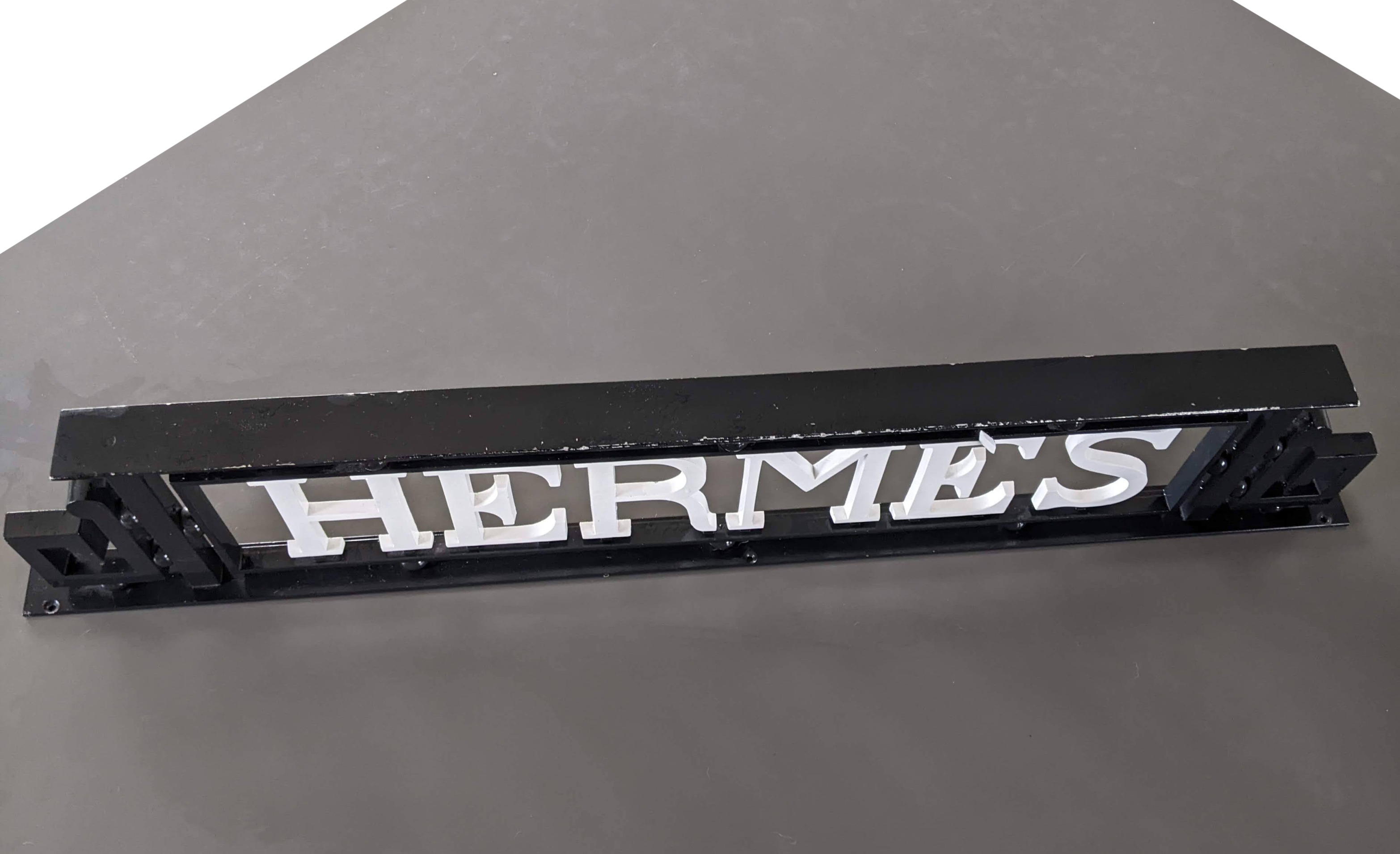 Hermes Art Deco "Enseigne de Magasin" Store Marqee