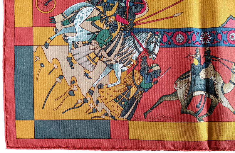 Hermes 1987 Original Issue ASTRONAUT RAKESH SHARMA Fantaisies Indiennes by Loic Dubigeon Twill 90cm