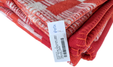 Hermes Tangerine Carmin "Avalon Paper Blok" Plaid 140 x 180 cm