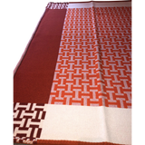 Hermes Orange "Avalon Terre d'H" Plaid 135 x 170 cm