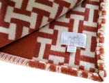 Hermes Orange "Avalon Terre d'H" Plaid 135 x 170 cm