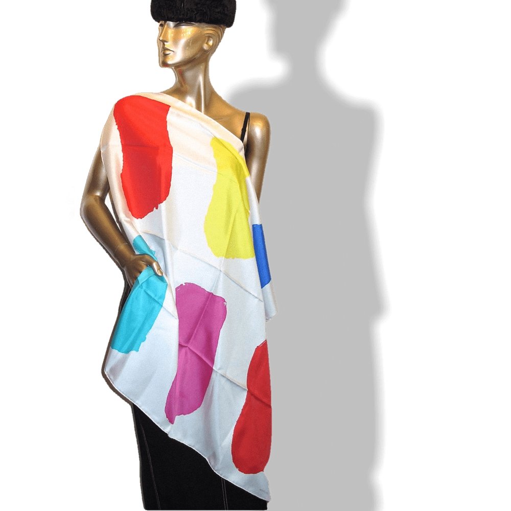 Hermes Modern Art by Claude Viallat Twill 90 Scarf