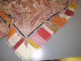Hermes AW2008 Rust Licorice Saffron DAMIER Cashmere Shawl 140, without tag in Box, Grail! - poupishop