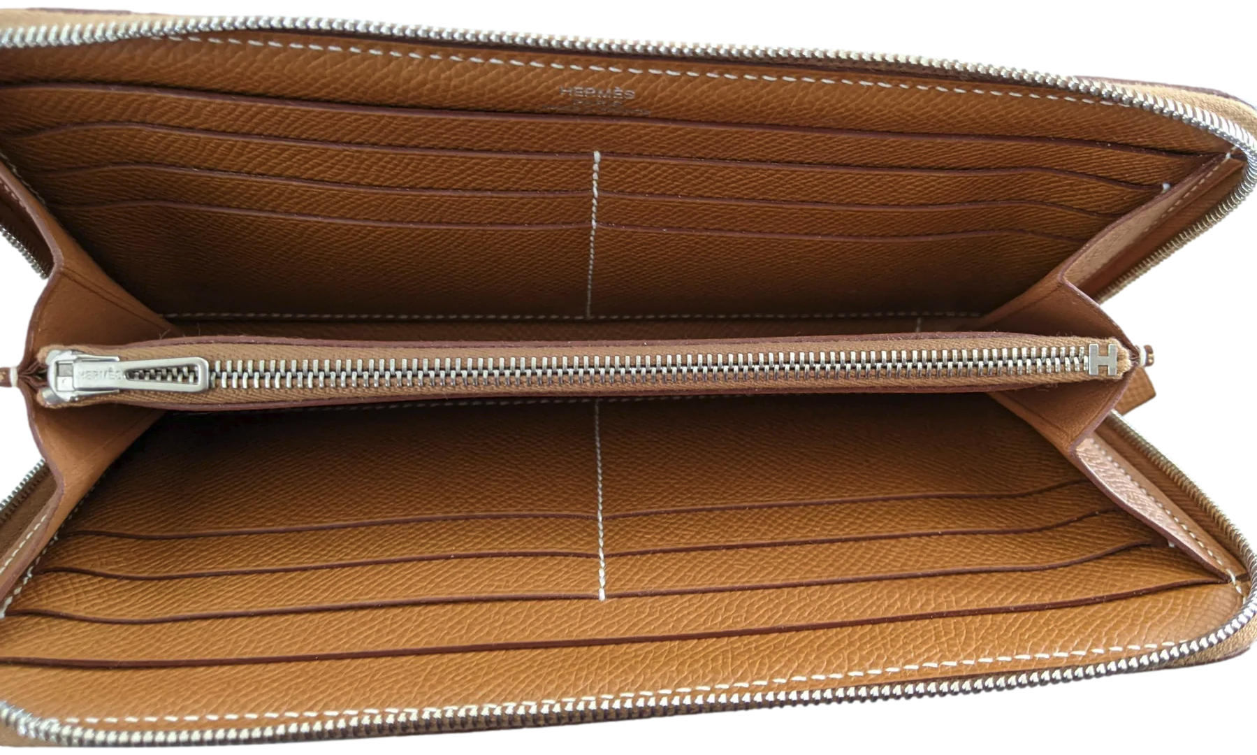 Hermes 2011 Gold Chevre Mysore Gold " Azap classic " Wallet, Large Model