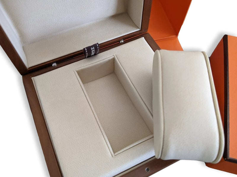 Hermes B02 Luxurious Precious Mahogany Wood Watch Box Impressive Model New!