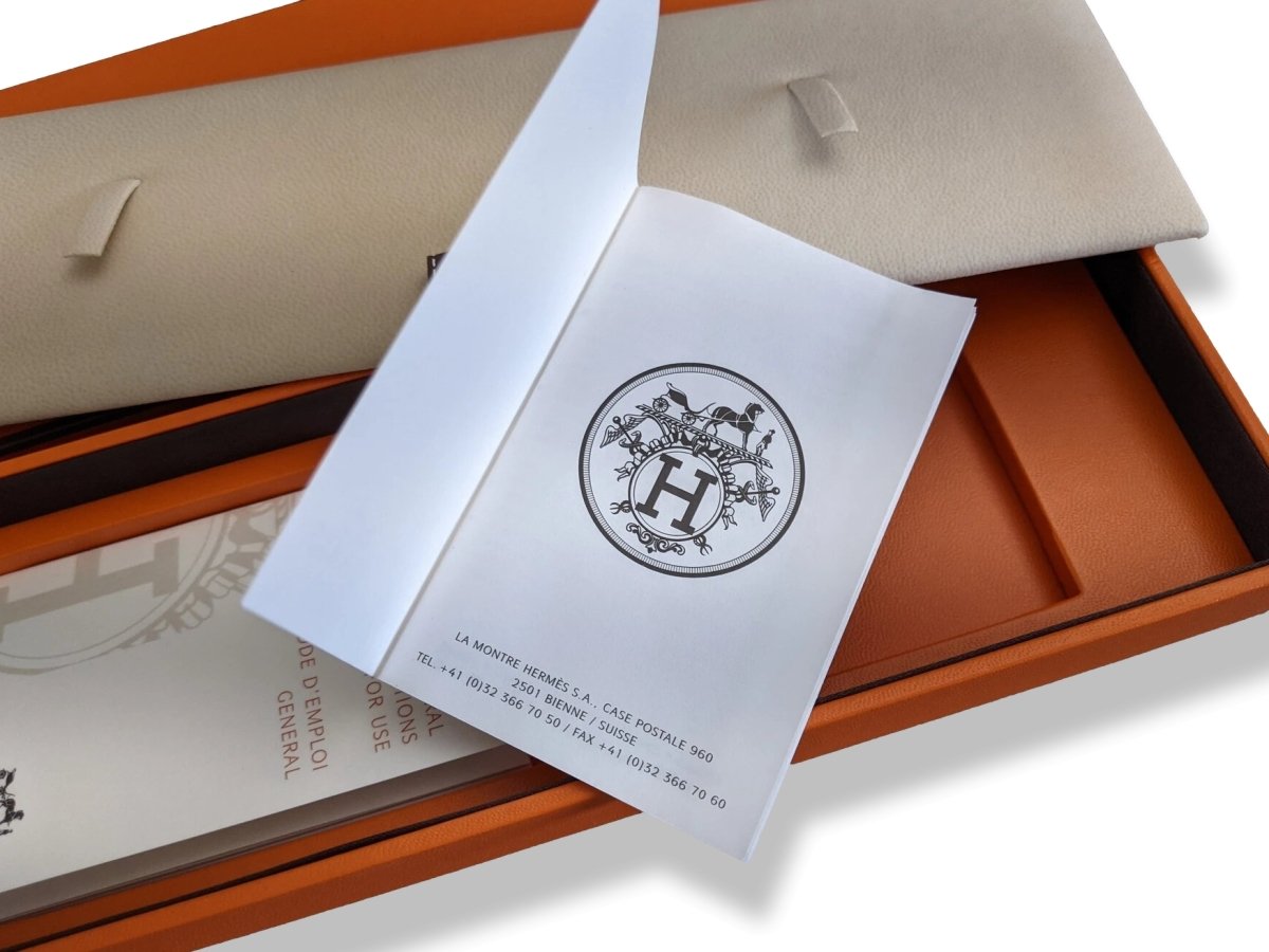 Hermes B05 Luxurious Long Watch Empty Box with Guarantee Papers, New!