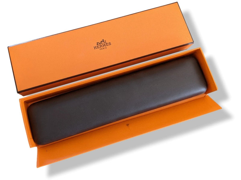 Hermes B06 Luxurious Long Leather Bracelet Case in Orange Box, New!