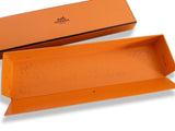 Hermes B06 Luxurious Long Leather Bracelet Case in Orange Box, New!