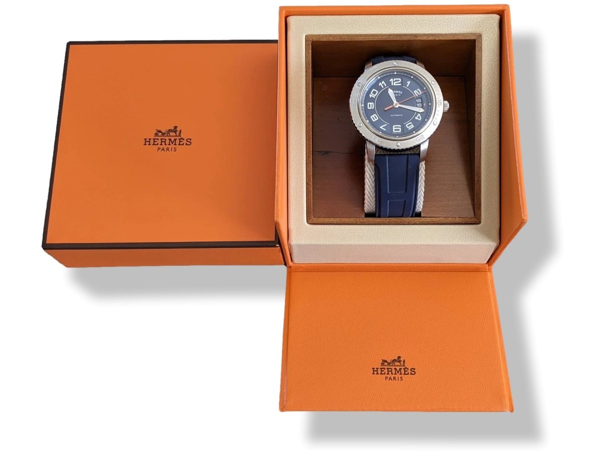 Hermes B08 Luxurious Walnut Wood Watch Box, New!
