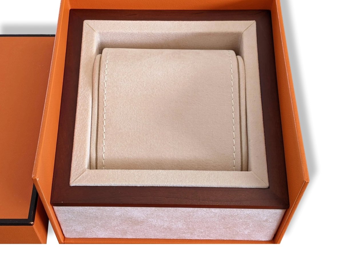 Hermes B09 Luxurious Large Mahogany Wood Box for 2 Watches, New!